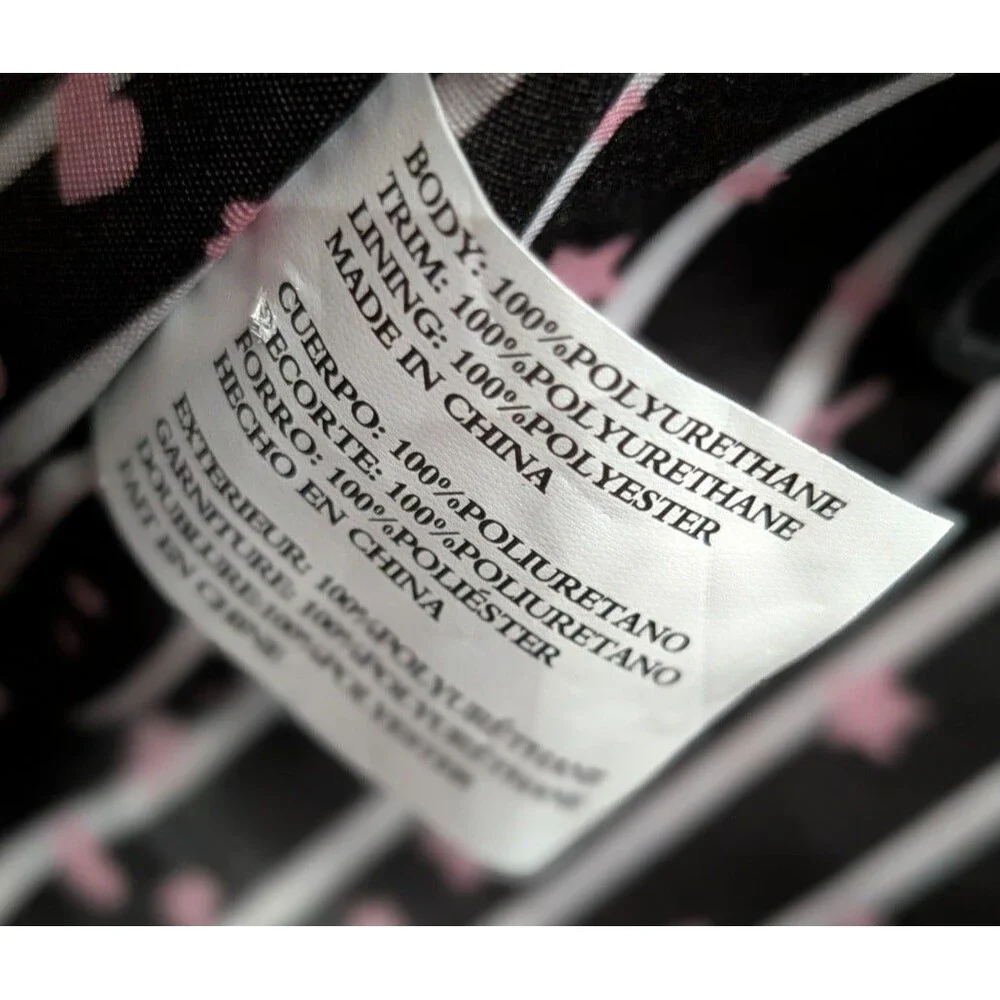 Luv Betsey by Betsey Johnson Pink Chevron Heart Crossbody Bag Gold Heart Detail - Picture 9 of 9